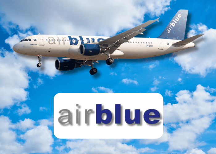 Air Blue Logo and Exceptional Flight Services