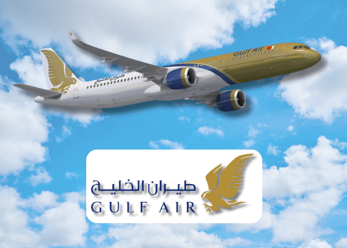 Gulf Air Logo and Premium Flight Services