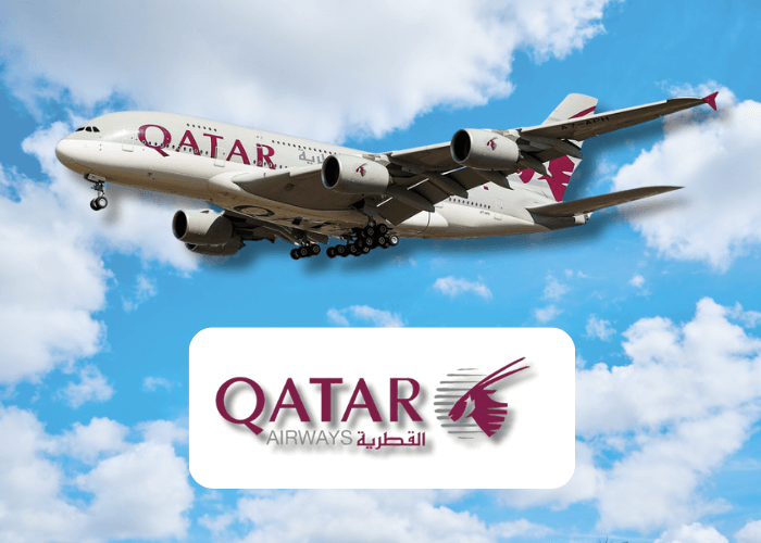 Qatar Airways Logo and Premium Flight Services