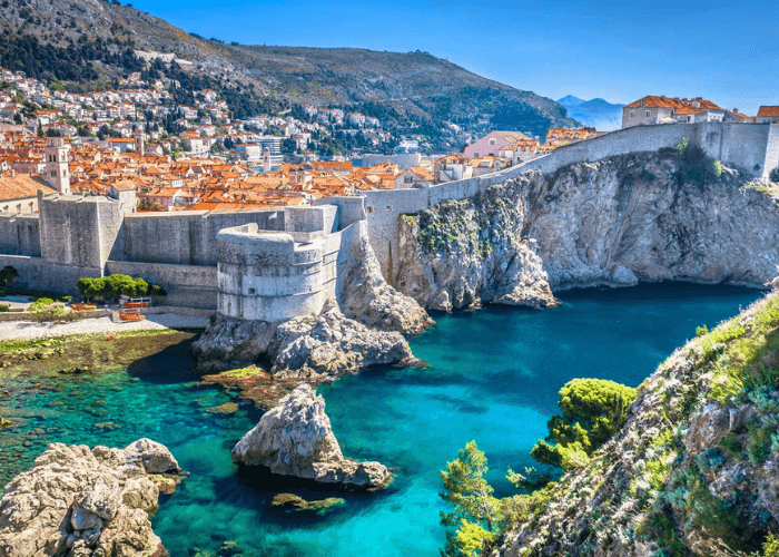 Traveler exploring historic Dubrovnik with Croatia Visit Visa Services