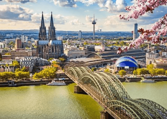 Tourist exploring historic Cologne Cathedral - Germany Visit Visa Services